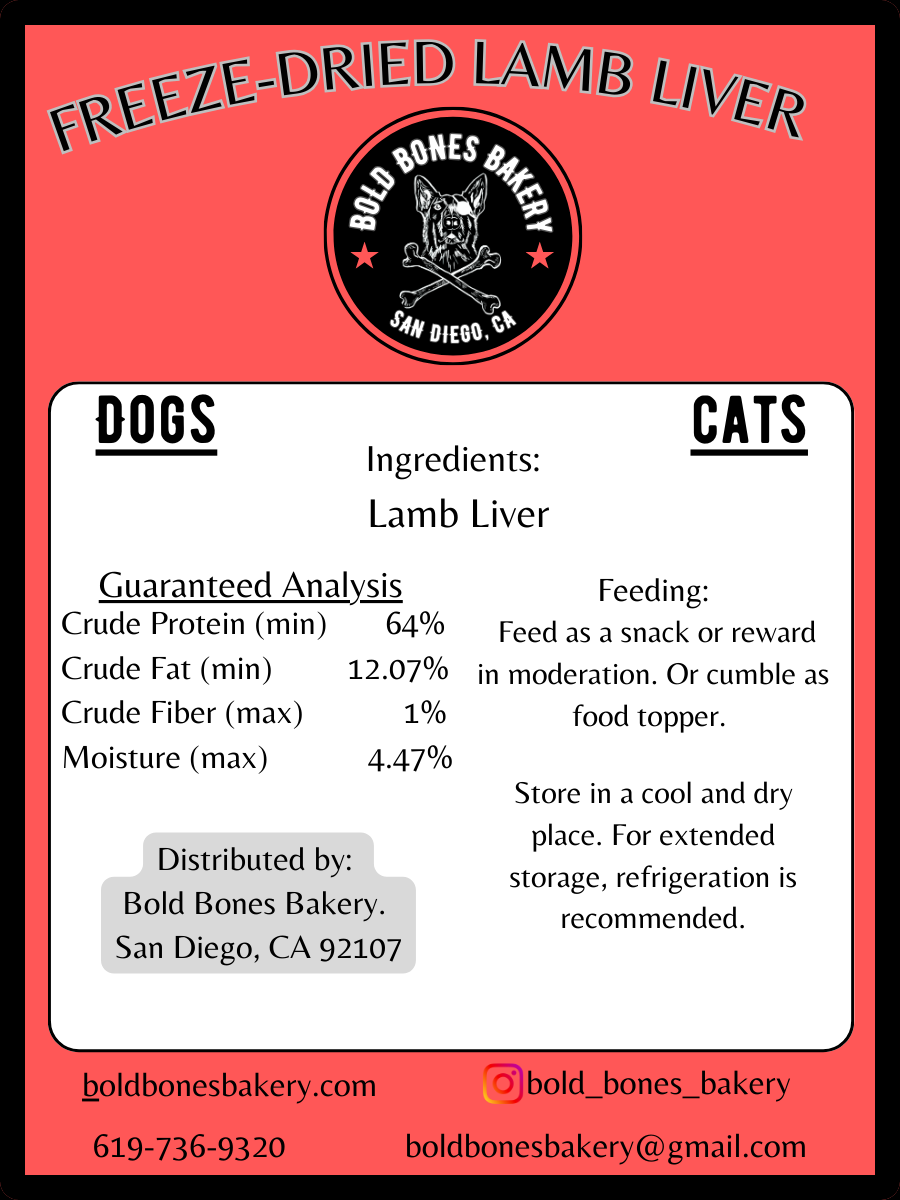 Freeze-dried Lamb Liver for Dogs and Cats